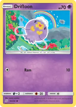 Drifloon Pokemon card from Unified Minds