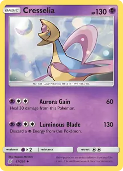 Cresselia Pokemon card from Unified Minds