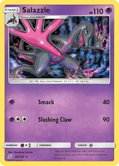 Salazzle Pokemon card from Unified Minds