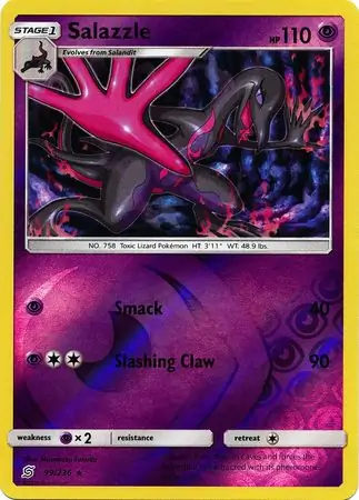 Salazzle Reverse Holo Pokemon card from Unified Minds