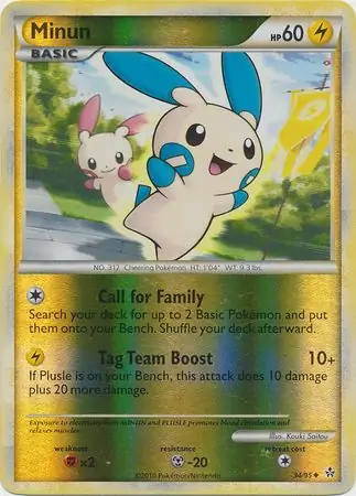 Minun Reverse Holo