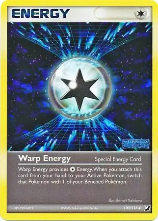 Warp Energy Reverse Holo Pokemon card from Unseen Forces