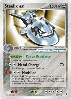 Steelix ex Pokemon card from Unseen Forces
