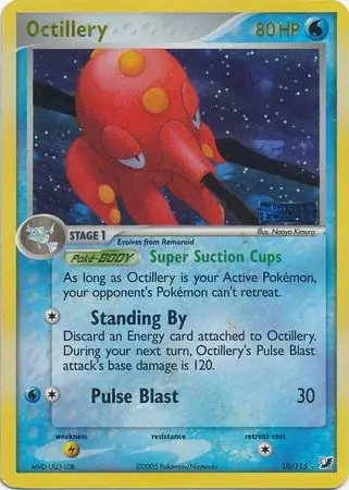 Octillery Reverse Holo Pokemon card from Unseen Forces