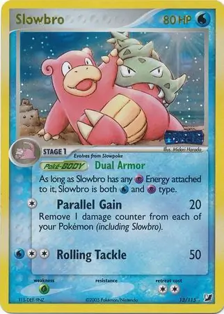 Slowbro Reverse Holo Pokemon card from Unseen Forces