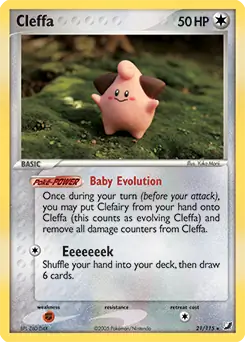 Cleffa Pokemon card from Unseen Forces