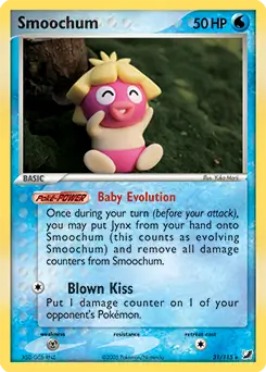 Smoochum Pokemon card from Unseen Forces