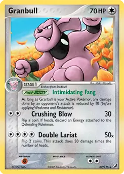 Granbull Pokemon card from Unseen Forces