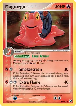 Magcargo Pokemon card from Unseen Forces