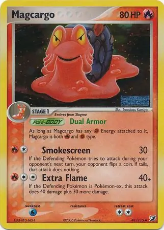 Magcargo Reverse Holo Pokemon card from Unseen Forces