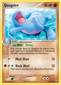 Quagsire Pokemon card from Unseen Forces