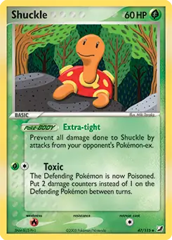 Shuckle Pokemon card from Unseen Forces