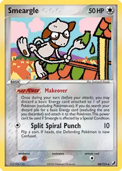 Smeargle Pokemon card from Unseen Forces