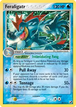 Feraligatr Pokemon card from Unseen Forces