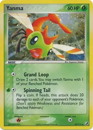 Yanma Reverse Holo Pokemon card from Unseen Forces