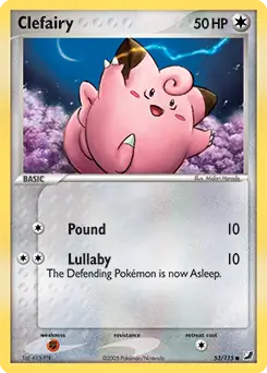 Clefairy Pokemon card from Unseen Forces