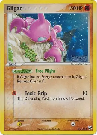 Gligar Reverse Holo Pokemon card from Unseen Forces