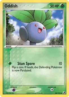 Oddish Pokemon card from Unseen Forces