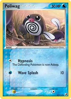 Poliwag Pokemon card from Unseen Forces