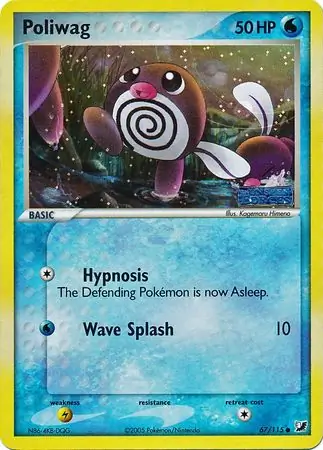 Poliwag Reverse Holo Pokemon card from Unseen Forces