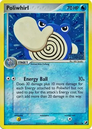 Poliwhirl Reverse Holo Pokemon card from Unseen Forces