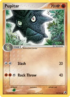 Pupitar Pokemon card from Unseen Forces