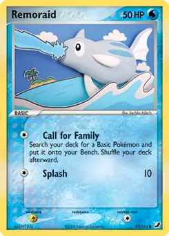 Remoraid Pokemon card from Unseen Forces