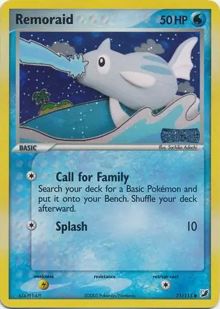 Remoraid Reverse Holo Pokemon card from Unseen Forces