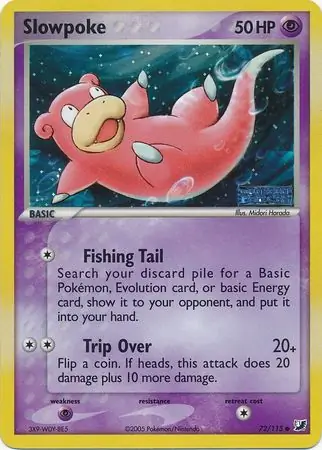 Slowpoke Reverse Holo Pokemon card from Unseen Forces