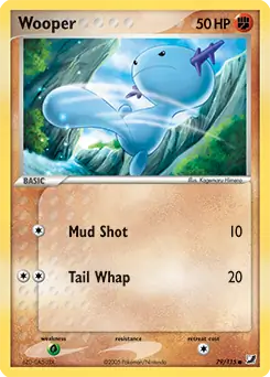 Wooper Pokemon card from Unseen Forces
