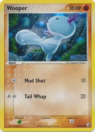 Wooper Reverse Holo Pokemon card from Unseen Forces