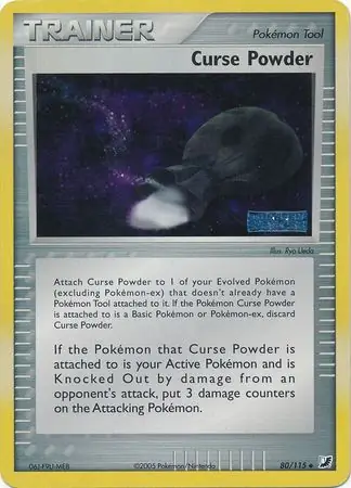 Curse Powder Reverse Holo Pokemon card from Unseen Forces
