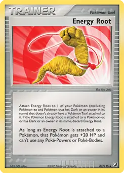Energy Root Pokemon card from Unseen Forces