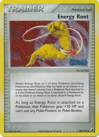 Energy Root Reverse Holo Pokemon card from Unseen Forces