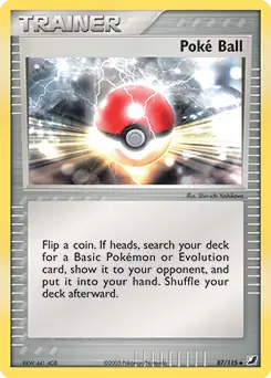 Poke Ball Pokemon card from Unseen Forces