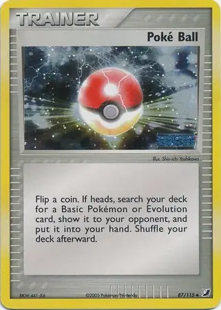 Poke Ball Reverse Holo Pokemon card from Unseen Forces
