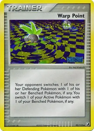 Warp Point Reverse Holo Pokemon card from Unseen Forces