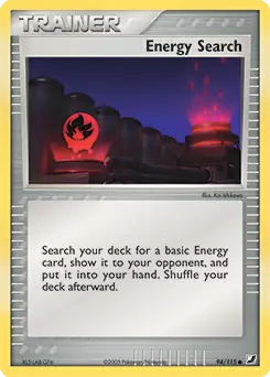 Energy Search Pokemon card from Unseen Forces