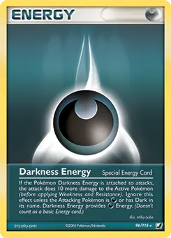 Darkness Energy Pokemon card from Unseen Forces