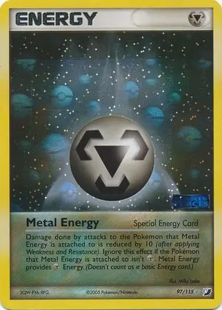 Metal Energy Reverse Holo Pokemon card from Unseen Forces
