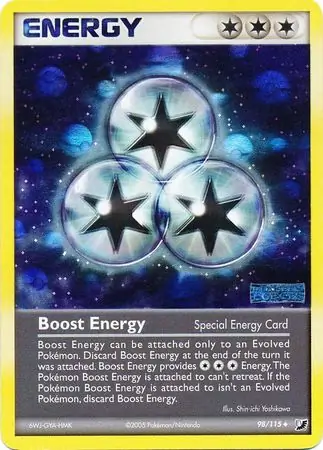 Boost Energy Reverse Holo Pokemon card from Unseen Forces