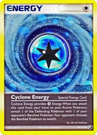 Cyclone Energy Reverse Holo Pokemon card from Unseen Forces