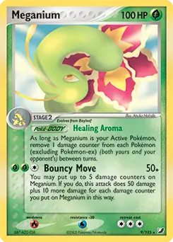Meganium Pokemon card from Unseen Forces