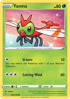 Yanma Pokemon card from Vivid Voltage