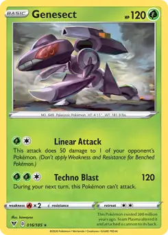Genesect Pokemon card from Vivid Voltage