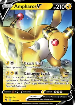 Ampharos V Pokemon card from Vivid Voltage