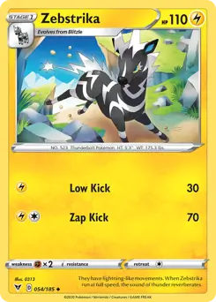 Zebstrika Pokemon card from Vivid Voltage