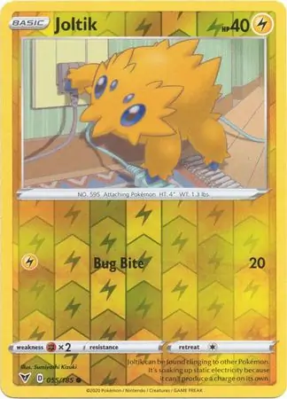 Joltik Reverse Holo Pokemon card from Vivid Voltage