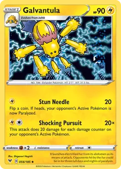 Galvantula Pokemon card from Vivid Voltage