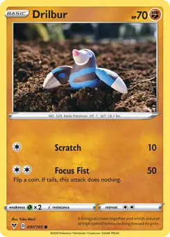 Drilbur Pokemon card from Vivid Voltage